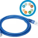 A-LAN U/UTP Cat.5e Καλώδιο Δικτύου Ethernet 1m Μπλε 1τμχ KKU5NIE1