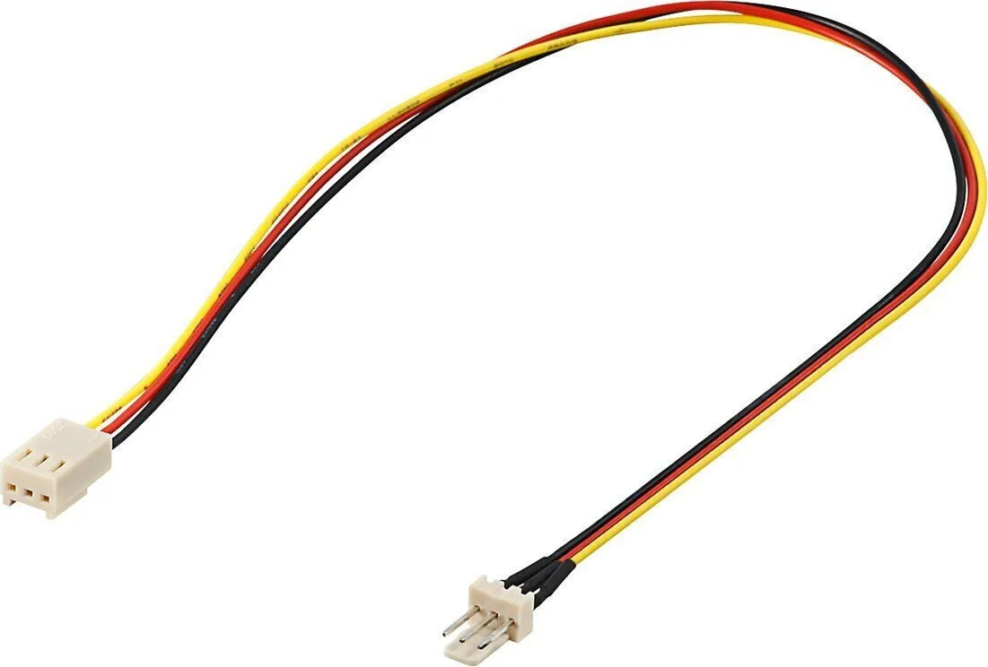 20251106124300_goobay_3_pin_fan_3_pin_fan_cable_0_3m_polychromo_93631 Goobay 3-Pin Fan - 3-Pin Fan Cable 0.3m Πολύχρωμο 93631 - Image 1