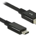 DeLock Regular USB 3.1 Cable USB-C male - USB-A male Μαύρο 1m (83983)
