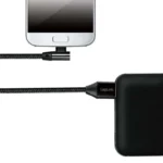 LogiLink Angle (90°) / Braided USB 2.0 to micro USB Cable Μαύρο 1m (CU0142)