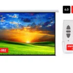 Maclean Energy MC-552 Ηλεκτρική Οθόνη Προβολής Projector Οροφής με Λόγο Εικόνας 4:3 300x220cm / 150"