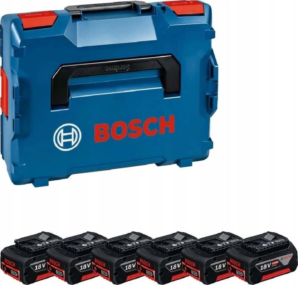 Akku Gba 18v 4.0ah Professional 6 Stück Blau Schwarz L-boxx Ampshare Alliance - Image 1