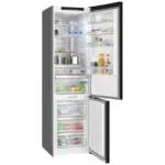 Siemens Ψυγειοκαταψύκτης 363lt NoFrost Υ203xΠ60xΒ66.5εκ. Μαύρος KG39NSBBF