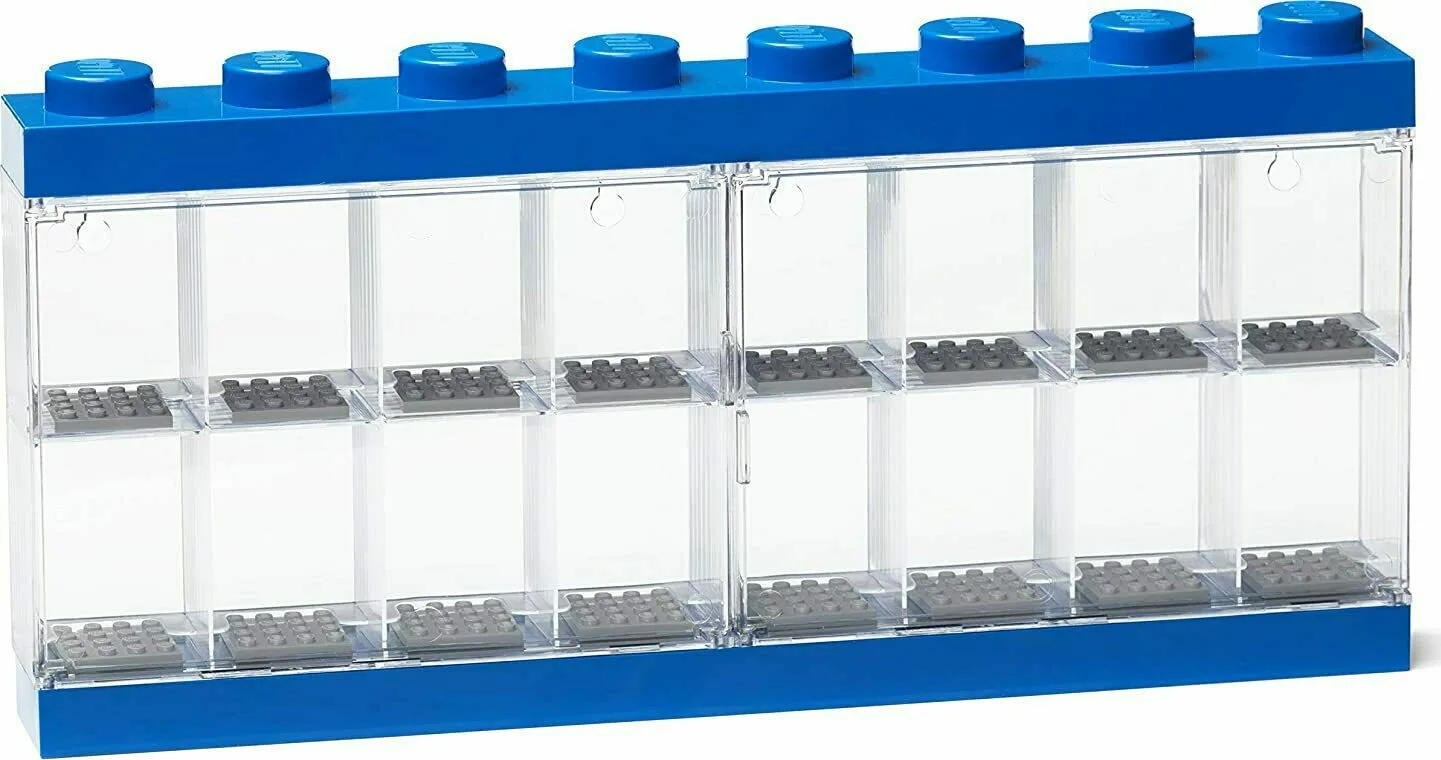 20251113122614_lego_paidiko_kouti_apothikeysis_apo_plastiko_display_case_16_mple_40660005 LEGO Παιδικό Κουτί Αποθήκευσης από Πλαστικό Display Case 16 Μπλε 38x18cm 40660005 - Image 1