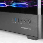Mars Gaming MC-LCDPRO Gaming Midi Tower Κουτί Υπολογιστή με Πλαϊνό Παράθυρο Μαύρο