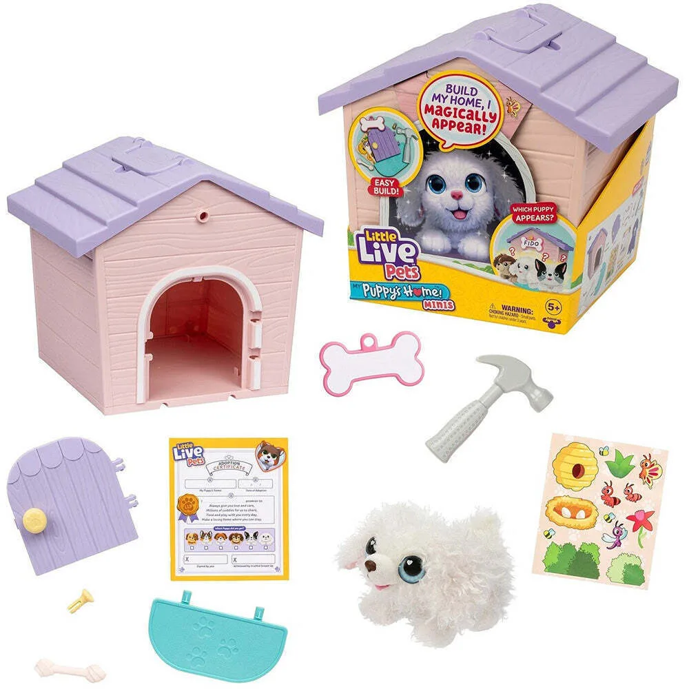 20251114111924_d62705b3 Giochi Preziosi Little Live Pets Μωβ Σπιτάκι με Κουταβάκι Έκπληξη για 5+ Ετών 26616A - Image 1