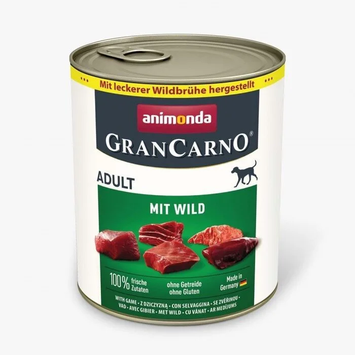 20251114144100_57c1c3d6 Animonda Grancarno Adult Game Wet Dog Food 800g - Image 1