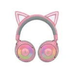 Razer Kraken Kitty V3 Pro Ασύρματο Over Ear Gaming Headset με σύνδεση Bluetooth / USB Ροζ