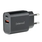 Intenso Φορτιστής Χωρίς Καλώδιο με Θύρα USB-A και Θύρα USB-C 30W Μαύρος (W30AC)
