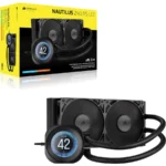 Corsair NAUTILUS 240 RS LCD Υδρόψυξη Επεξεργαστή Διπλού Ανεμιστήρα 120mm για Socket AM4/AM5/1700 με ARGB Φωτισμό