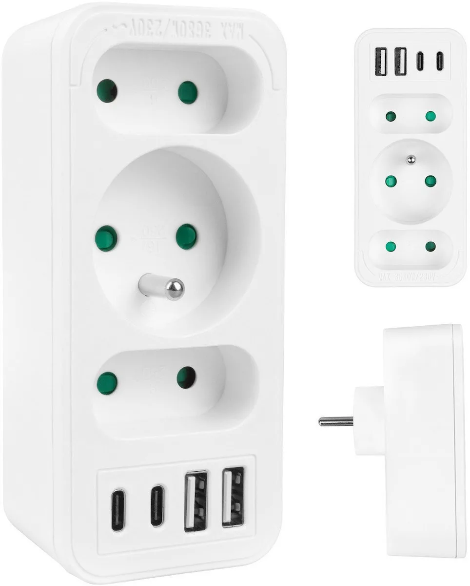 Maclean Energy Πολύπριζο 4 Θέσεων με 4 USB-A MCE248 F - Image 1