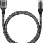 Techly F/UTP Cat.6 Καλώδιο Δικτύου Ethernet 1m Μαύρο 1τμχ (ICOC U3C-RJ45-010)