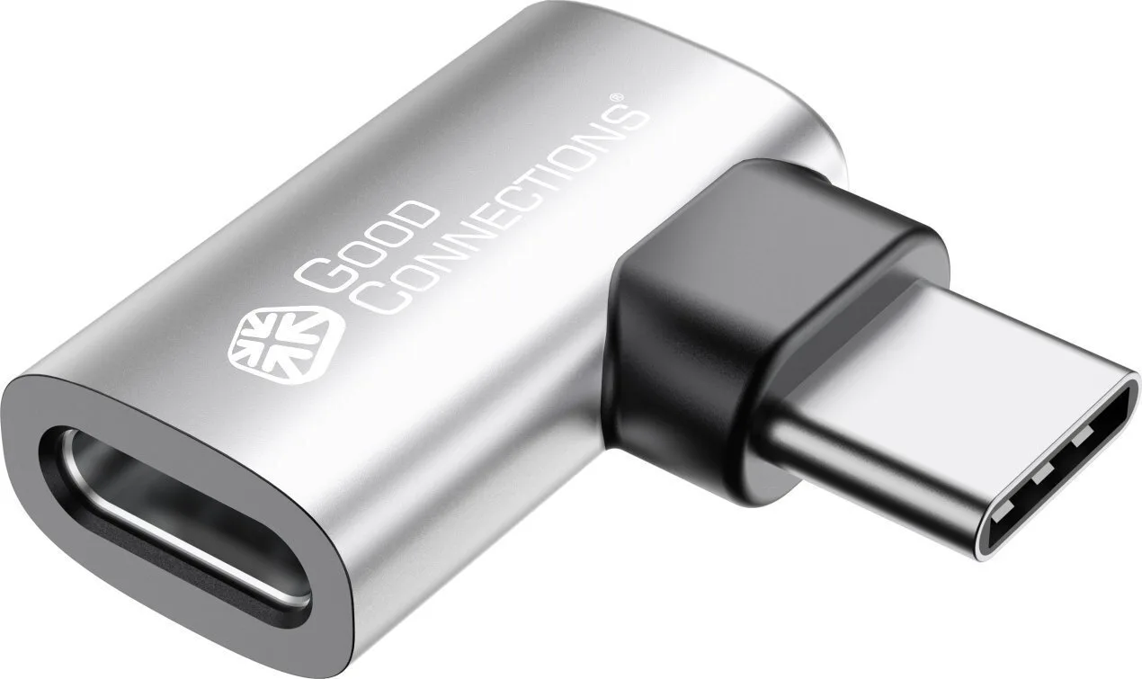 Good Connections Μετατροπέας USB-C male σε USB-C female Ασημί 1τμχ USB-AD400 - Image 1
