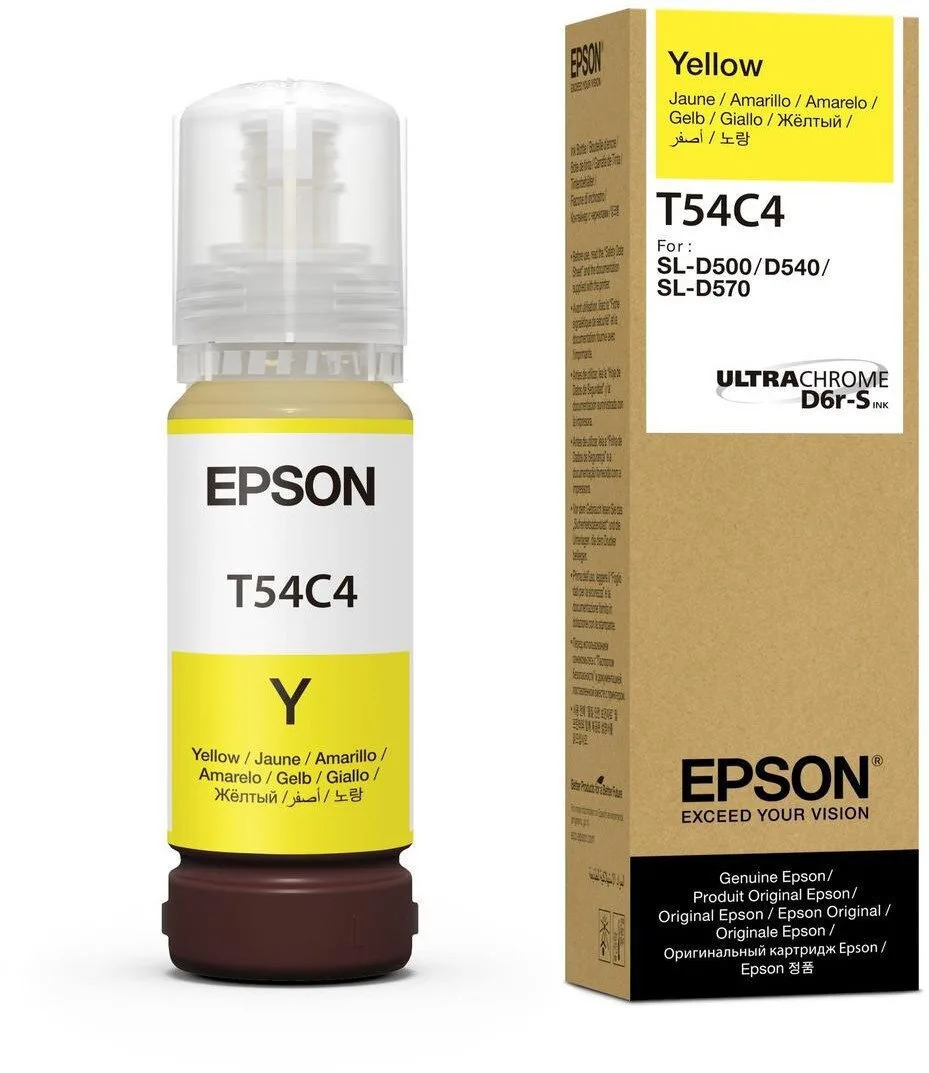 Epson T54C Γνήσιο Μελάνι Εκτυπωτή InkJet Κίτρινο (C13T54C420) - Image 1