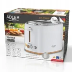 Adler AD 3225 Φρυγανιέρα 2 Θέσεων Λευκή