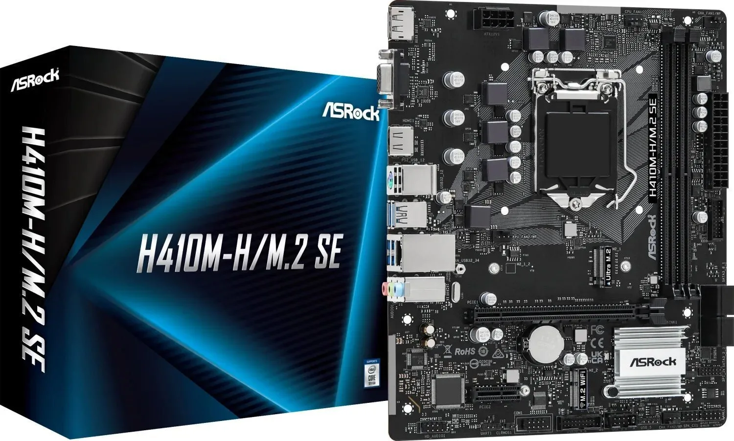 ASRock H410M-H/M.2 SE Motherboard Micro ATX με Intel 1200 Socket - Image 1