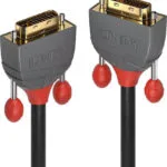 Lindy Cable DVI-D male - DVI-D male 3m Μαύρο (36223)