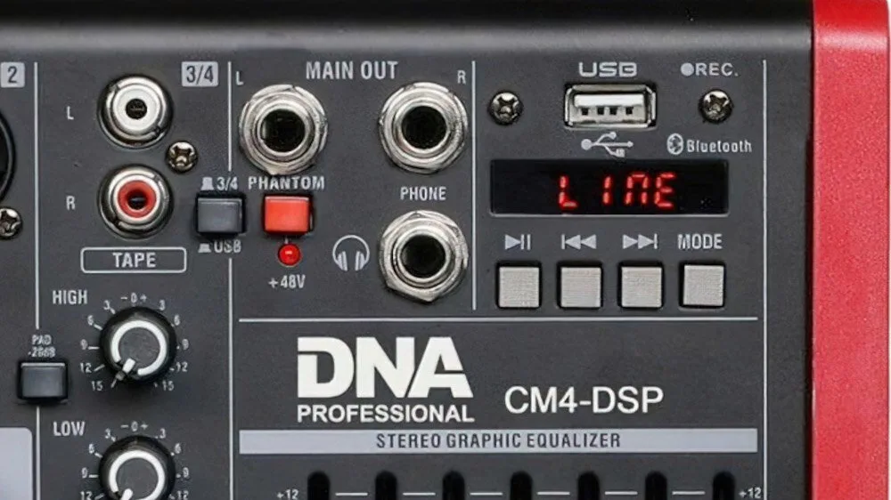 20251120140703_eaebe581 DNA CM4-DSP Ψηφιακή Κονσόλα 4 Καναλιών / 15 Εισόδους XLR & Bluetooth - Image 1