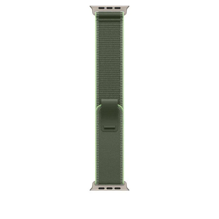 Apple Trail Loop 49mm M/L Λουράκι Υφασμάτινο Green/Neon Natural Titanium Finish (Apple Watch 44/45/46mm/Ultra 49mm) MFT54ZM/A - Image 1