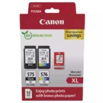 Canon PG-575 / CL-576 XL Γνήσιο Photo Value Pack με 2 Μελάνια Εκτυπωτή InkJet Μαύρο / Πολλαπλό (Color) (5437C006)