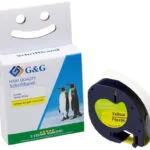 G&G Ταινία Ετικετογράφου RL-D-91222-BK/YE-12MM4M