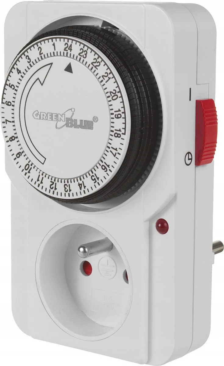 20251120170708_f931b0e5 Timer Switch Mechanical Timer Greenblue 48 Programs Max Load 16a Ip20 Gb360 E - Image 1