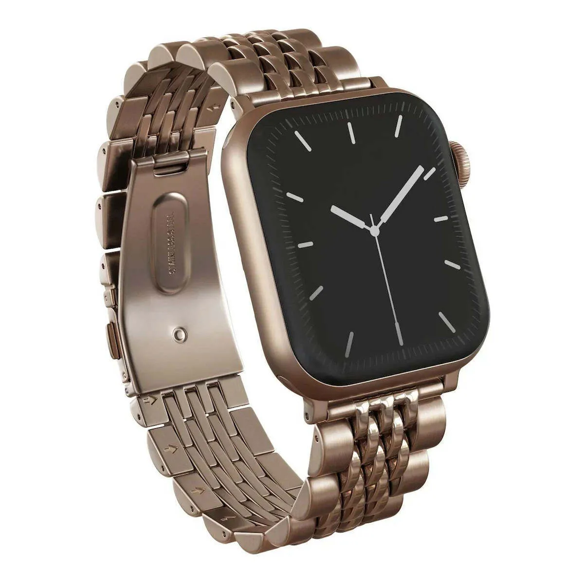 Burga Λουράκι Ανοξείδωτο Ατσάλι Ροζ Χρυσό (Apple Watch 4/5/6/7/8/9/10/11, SE (1/2/3)) - Image 1