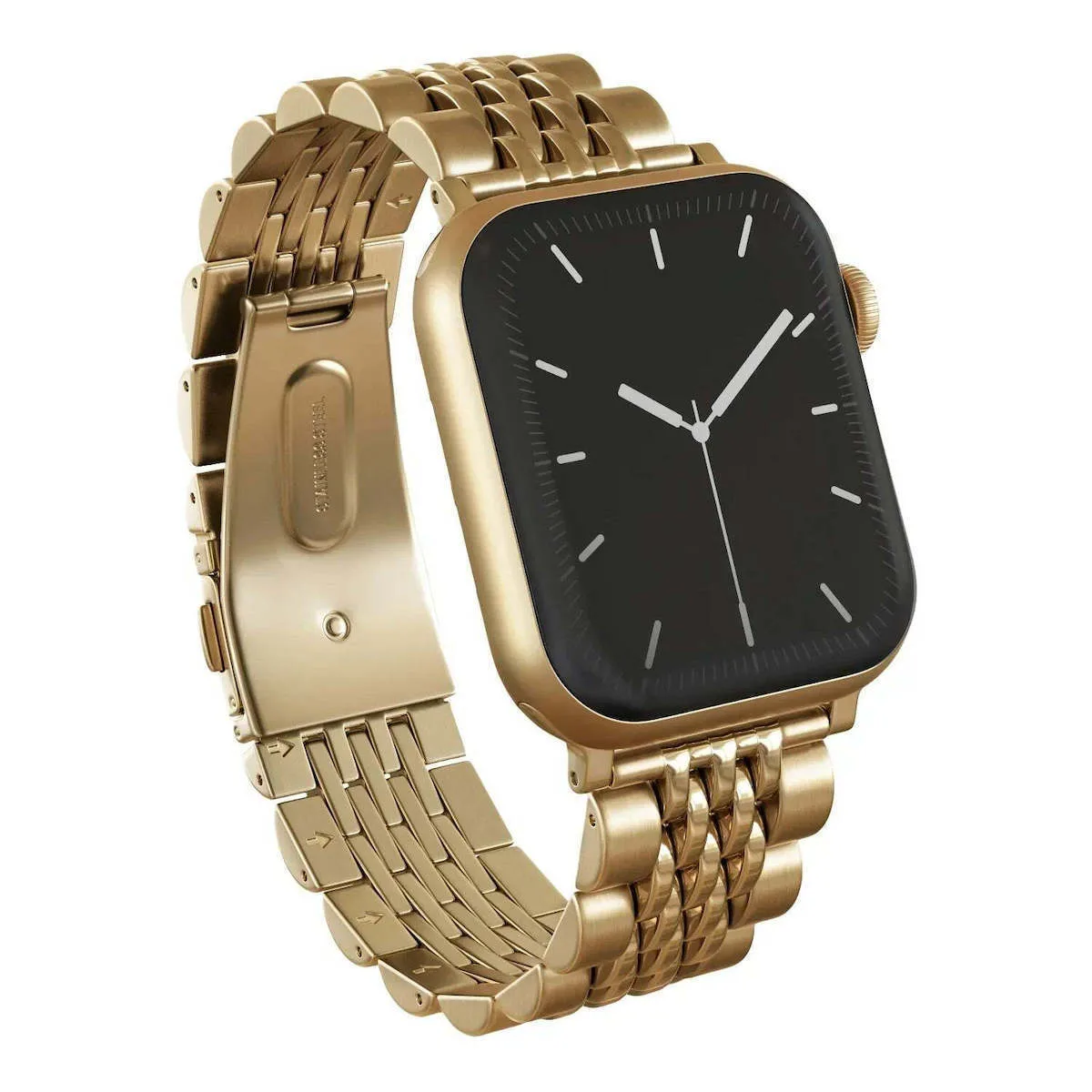 Burga Λουράκι Ανοξείδωτο Ατσάλι Χρυσό (Apple Watch 4/5/6/7/8/9/10/11, SE, Ultra) - Image 1