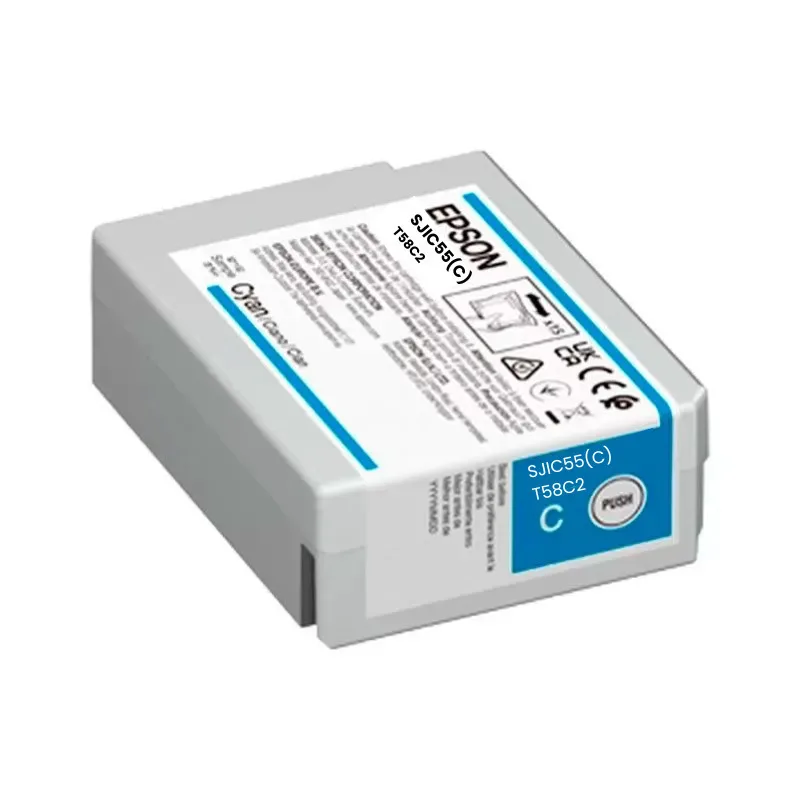 Epson SJIC55(C) Γνήσιο Μελάνι Εκτυπωτή InkJet Κυανό (C13T58C240) - Image 1