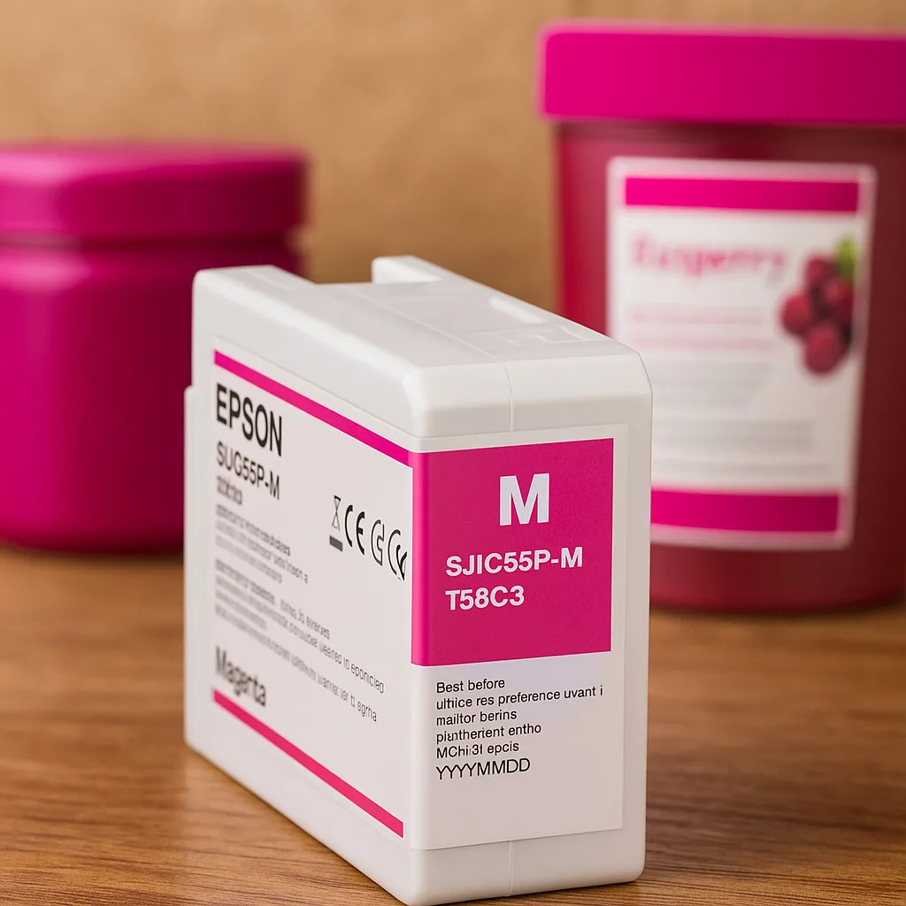 Epson SJIC55(M) Γνήσιο Μελάνι Εκτυπωτή InkJet Ματζέντα (C13T58C340) - Image 1