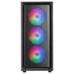 Mars Gaming MC-Air Midi Tower Κουτί Υπολογιστή με RGB Φωτισμό Μαύρο
