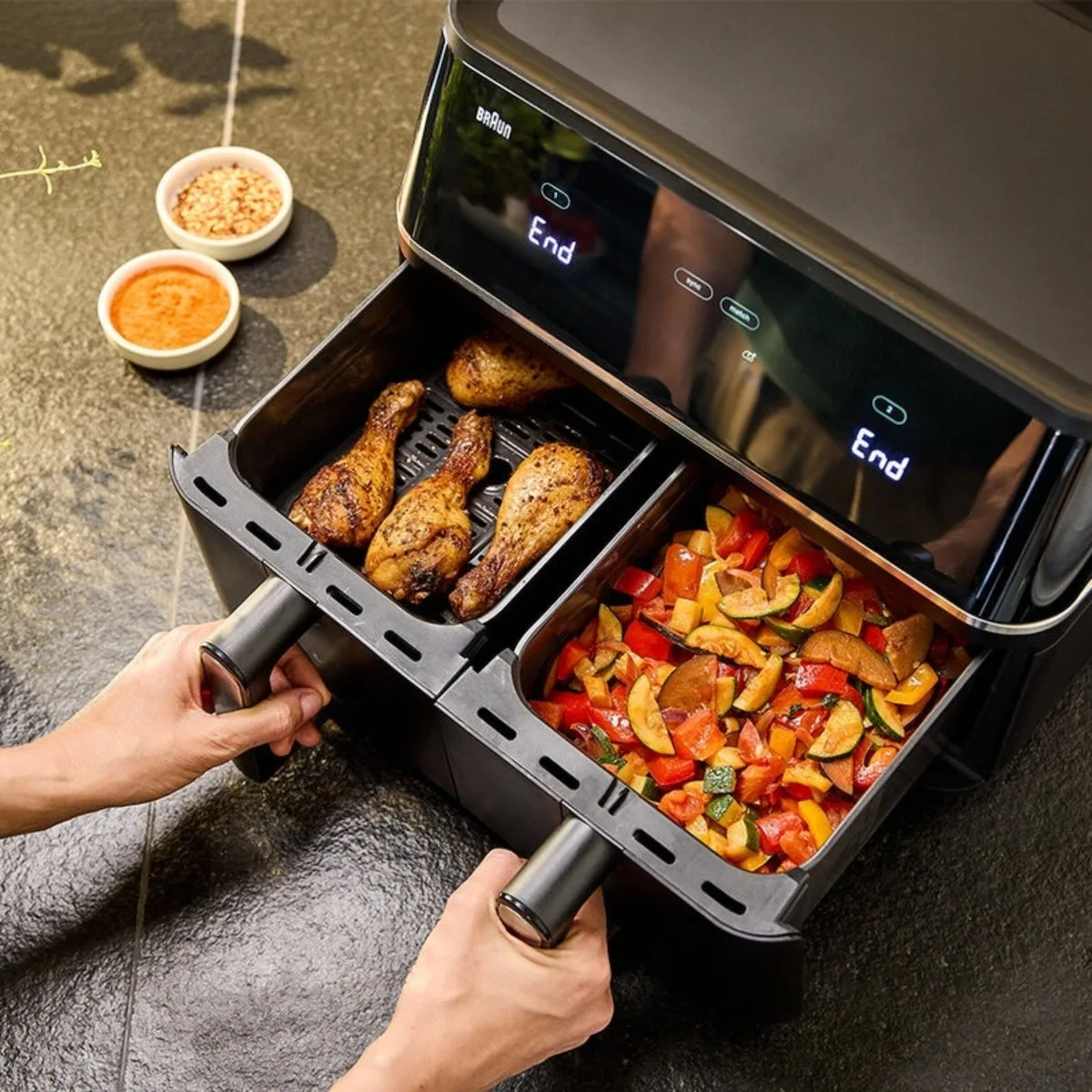 20251126173720_31ea181b Braun Air Fryer με Διπλό Αποσπώμενο Κάδο 10lt Μαύρο 2101727 - Image 1