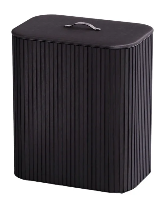 20251127160306_joseph_joseph_tota_luxe_kalathi_aplyton_2_theseon_mpampou_mayro_90_lt Joseph Joseph Tota Luxe Καλάθι Απλύτων 2 Θέσεων Μπαμπού Μαύρο 90 Lt - Image 1