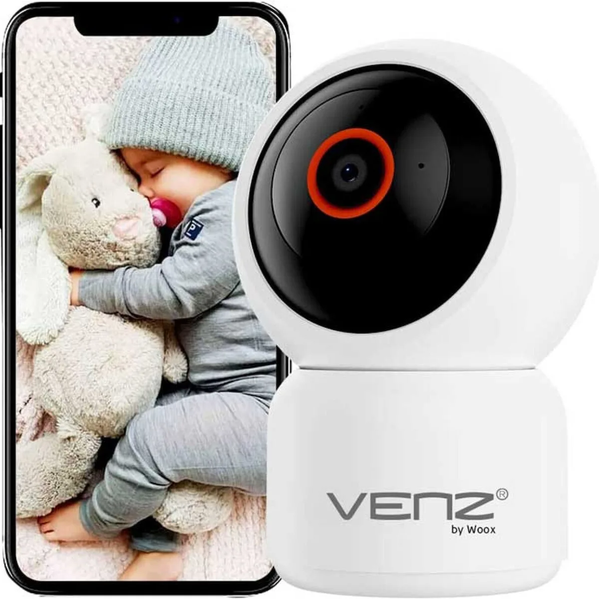 Venz Woox VNZ IP Κάμερα Παρακολούθησης Wi-Fi Full HD+ 3MP με Αμφίδρομη Επικοινωνία - Image 1