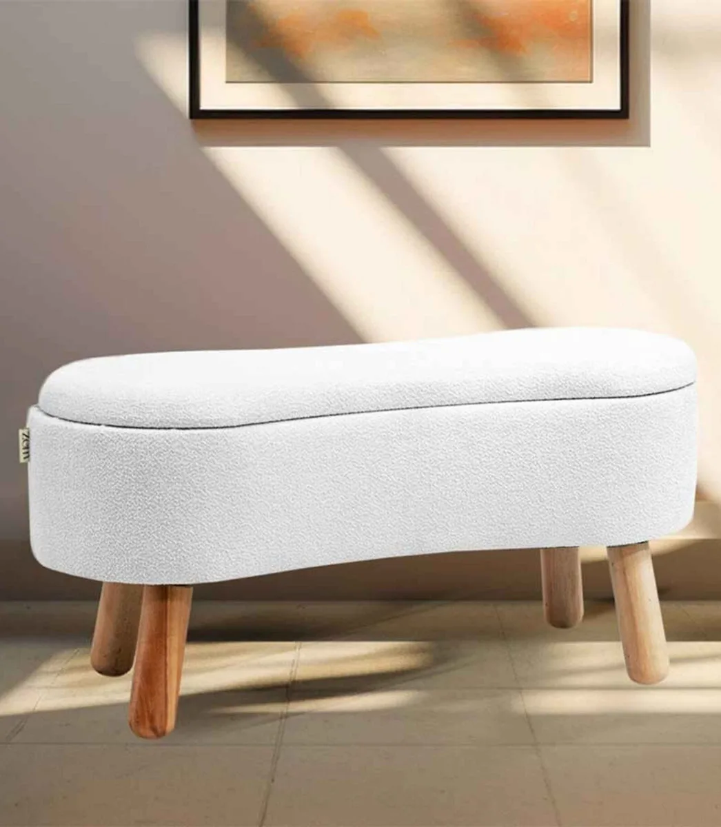 20251128152935_pouf_polythrona_leyko_85xx41cm_ste_000328_v505 Πουφ & Παγκάκι Ξύλινα Πόδια Κομψό Design Λευκό 85x15x41cm - Image 1