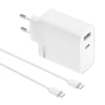Realme Φορτιστής Χωρίς Καλώδιο με Θύρα USB-A και Θύρα USB-C 80W Λευκός (ACCSMREM0011)