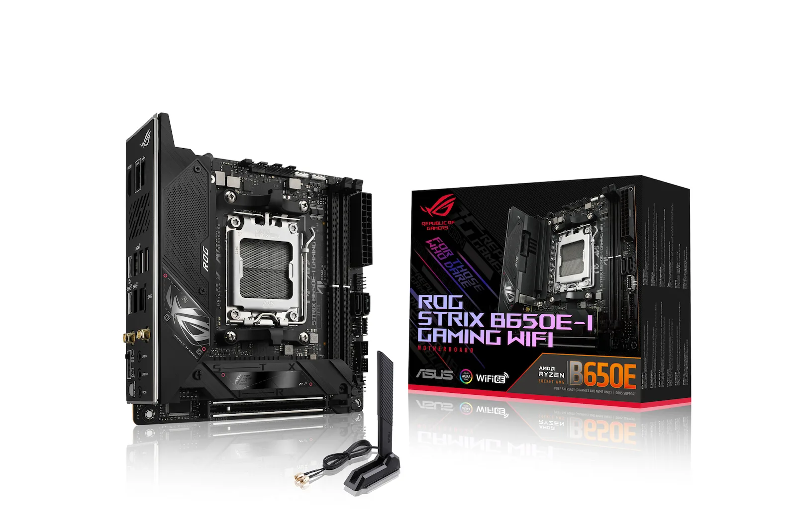 Asus ROG Strix B650E-I Gaming Wi-Fi Motherboard Mini ITX με AMD AM5 Socket 90MB1BI0-M0EAY0 - Image 1