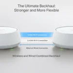TP-LINK Deco BE25 v2 WiFi Mesh Network Access Point Wi‑Fi 7 Dual Band (2.4 & 5GHz) σε Διπλό Kit