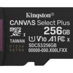 Kingston microSDXC 256GB Class 10 U1 V10 A1 UHS-I με αντάπτορα