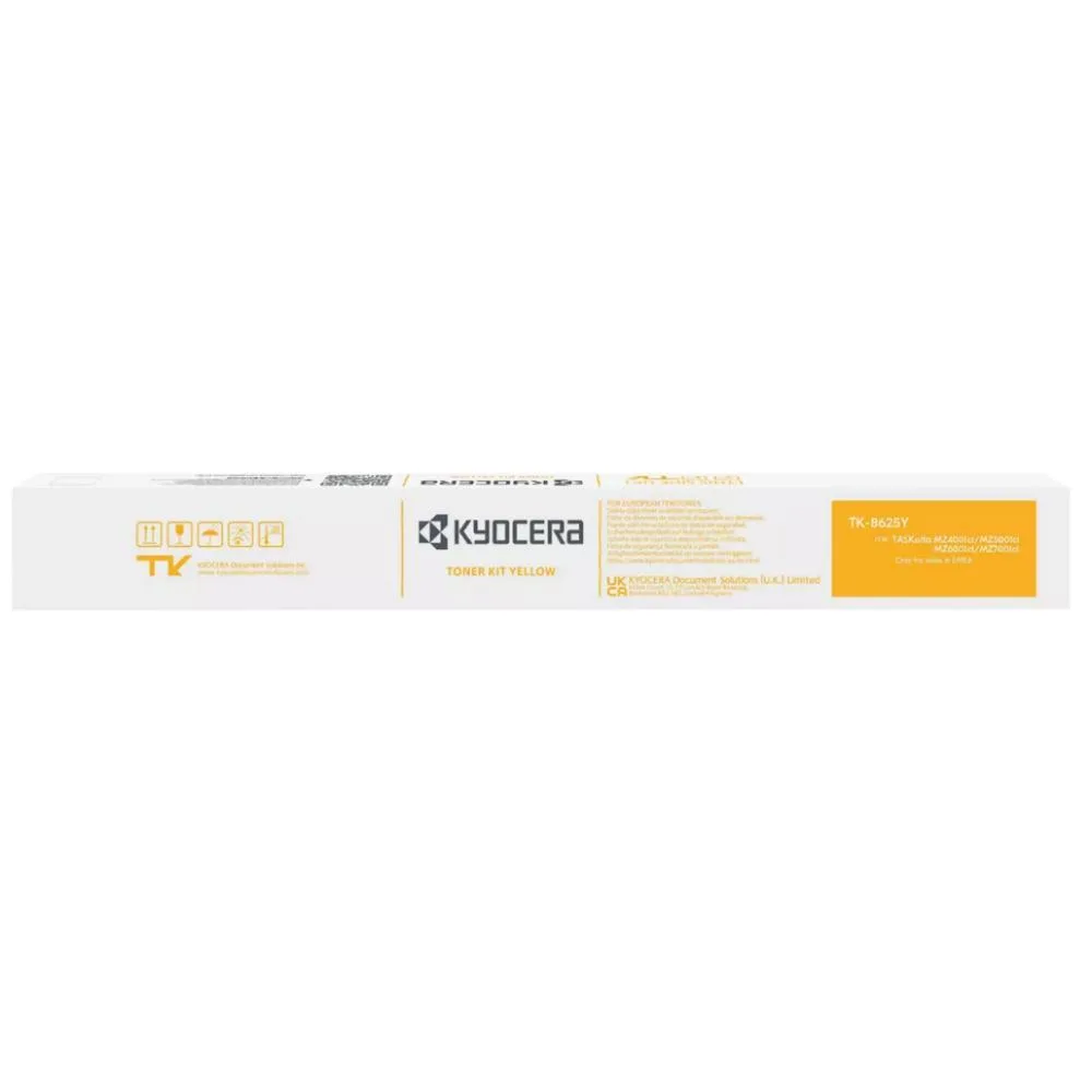 Kyocera TK-8625 Γνήσιο Toner Laser Εκτυπωτή Κίτρινο 24000 Σελίδων 1T0C2KANL1 - Image 1