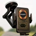 Energizer Βάση Κινητού Αυτοκινήτου με Ρυθμιζόμενα Άγκιστρα και Ασύρματη Φόρτιση Μαύρη 49864-OC