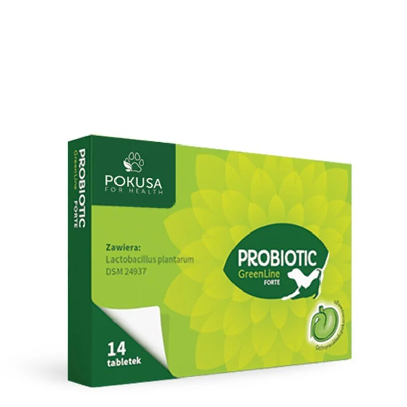 20251204165905_pokusa_green_line_probiotic_forte_proviotika_14_tampletes_green Pokusa Green Line Probiotic Forte Συμπλήρωμα με Προβιοτικά 14 ταμπλέτες - Image 1