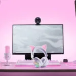 Razer Kraken Kitty V3 Pro Ασύρματο Over Ear Gaming Headset με σύνδεση Bluetooth / USB Λευκό