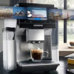 Siemens Eq700 Αυτόματη Μηχανή Espresso 1300W Πίεσης 19bar με Μύλο Άλεσης Ασημί