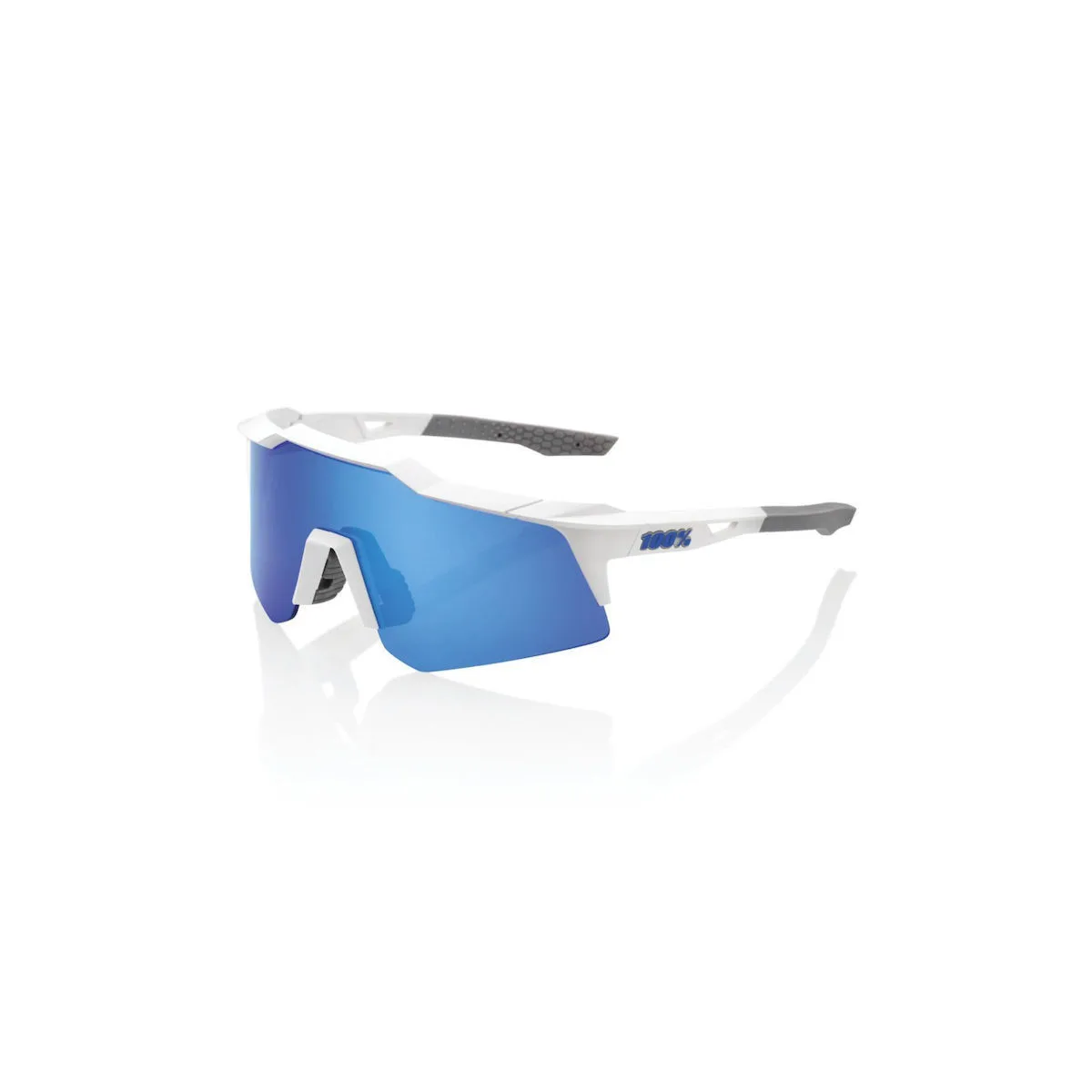 100% Γυαλιά Ποδηλασίας Speedcraft XS 60009-00001 με Λευκό Σκελετό και Καθρέπτη / Φωτοχρωμικούς Φακούς - Image 1