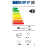Bosch Εντοιχιζόμενο Πλυντήριο Πιάτων με Wi-Fi για 10 Σερβίτσια EcoSilence Drive Π51xY88εκ. SPI6EMS21E