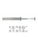 fischer Nail Anchor N 8x60/20 S (100) Ούπα Πλαστικό 8x60mm 50τμχ 48791