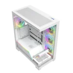 Modecom Volcano Stellar Plus ARGB 8F Midi Tower Κουτί Υπολογιστή με Πλαϊνό Παράθυρο Λευκό