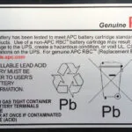APC Replacement Cartridge 106 Μπαταρία UPS με Χωρητικότητα 6Ah και Τάση 12V 1τμχ