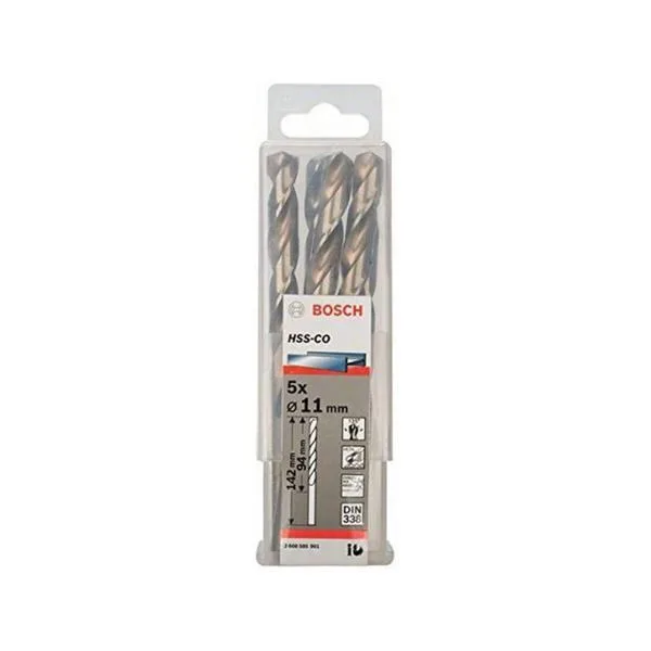 Bosch Σετ 5 Τρυπάνια Κοβαλτίου με Κυλινδρικό Στέλεχος για Μέταλλο 2608585901 - Image 1